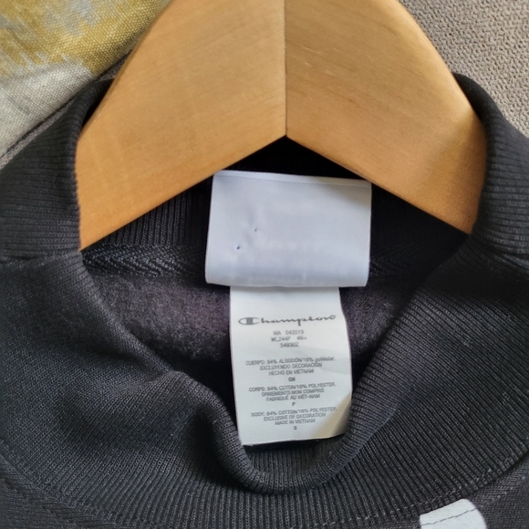 Champion x Urban Outfitters Mixed Print Mock Neck Sweatshirt  Small - Picture 11 of 12